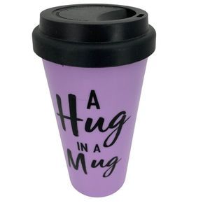 Hug in a mug travel cup sipper 16oz 0078 Resin Purple